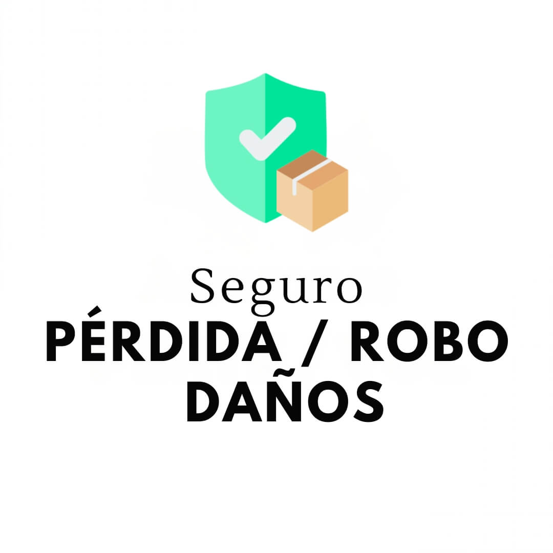 100 % asegurado – tu paquete protegido contra pérdida, daños o robo
